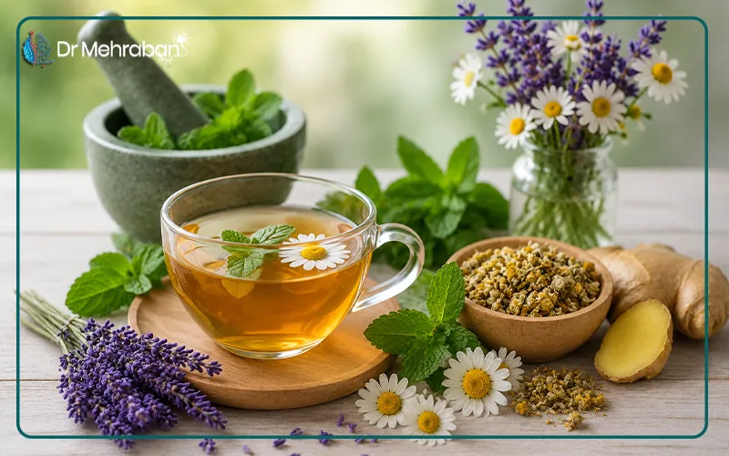 درمان‌های گیاهی برای درمان سردرد در خانه